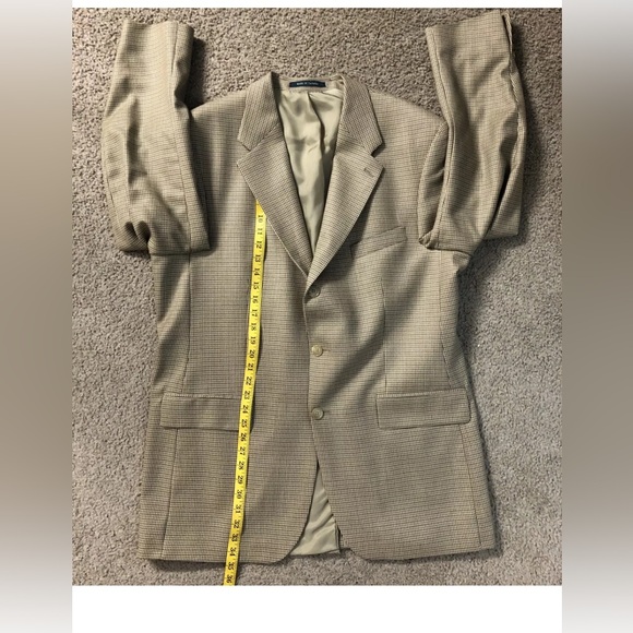 Lauren RALPH LAUREN Suit Blazer Sz 44T - 88% Wool - 12% Alpaca - Made in Canada - Picture 4 of 11